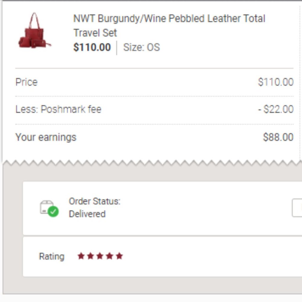 ONE LEFT NWT Camel Tan Pebbled Leather Travel Set - Picture 2 of 8